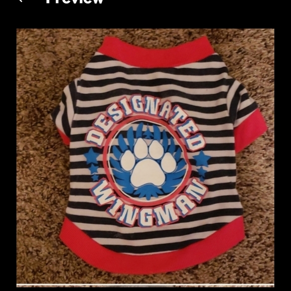 Dog Striped Top - Picture 2 of 2